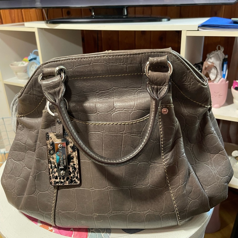 Elegant Brown Leather Handbag